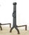 Pair of Antique Arts & Crafts Wrought Iron Andirons For Sale - Image 4 of 8