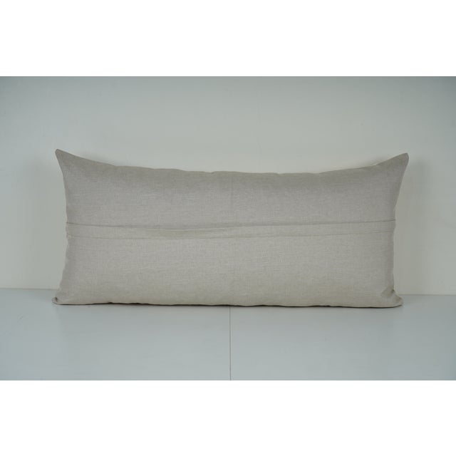 Uzbek Suzani Pillow Cover, Bird Embroidery Decor For Sale - Image 4 of 4