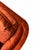 Burnt Orange 1970s Burnt Orange Crushed Velvet Curved Loveseat For Sale - Image 8 of 10