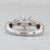 0.83ctw Diamond Heart Engagement Ring 14k White Gold Size 4.25 For Sale In Greensboro - Image 6 of 8