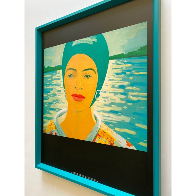 Alex Katz Modernist Framed Pop Art Offset Lithograph Print