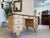 Wood Wilhelminian Style Desk in Natural Wood For Sale - Image 7 of 18