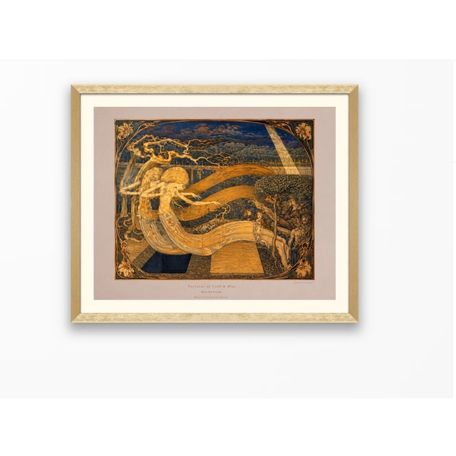 Jan Toorop 1893 Nocturne of Gold and Blue Art Nouveau 20 by 16 Gallery Board Print For Sale - Image 15 of 15