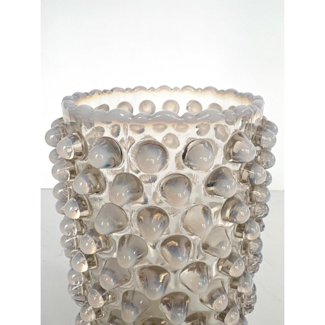 Fenton Art Glass Company Fenton Art Glass Vase - Opalescent Hobnail For Sale - Image 4 of 7
