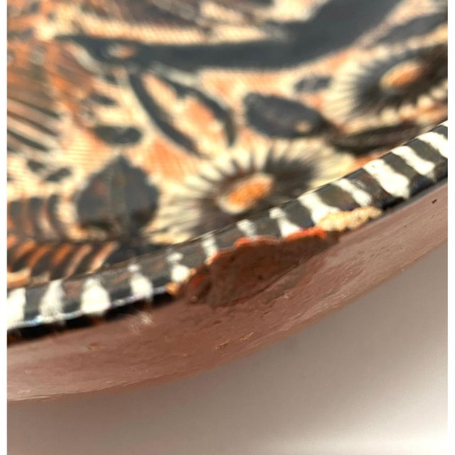 Tlaquepaque 'Petatillo Noche' Bowl From Mexico - 18" L X 8" W X 3" H For Sale - Image 9 of 9