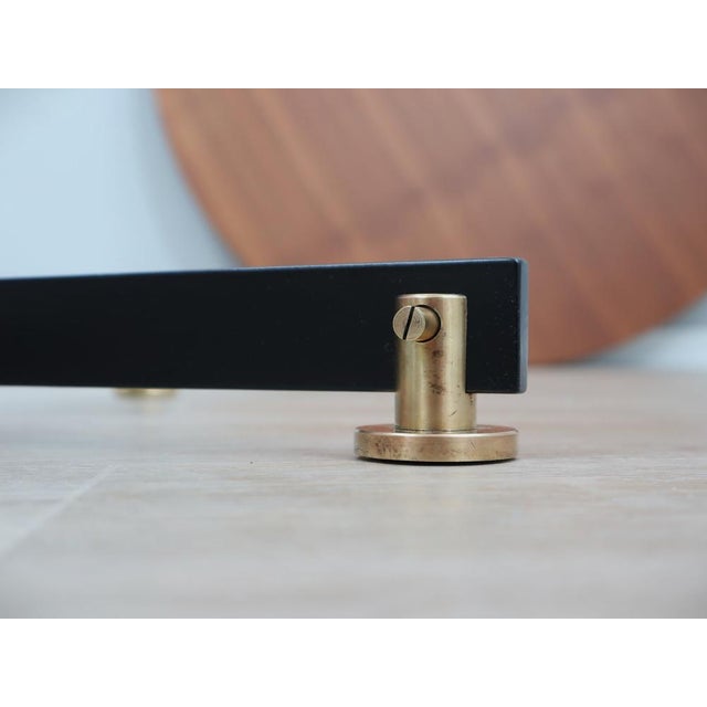 Round Dining Table in Teak & Brass from Vittorio Nobili, 1950s For Sale - Image 4 of 10