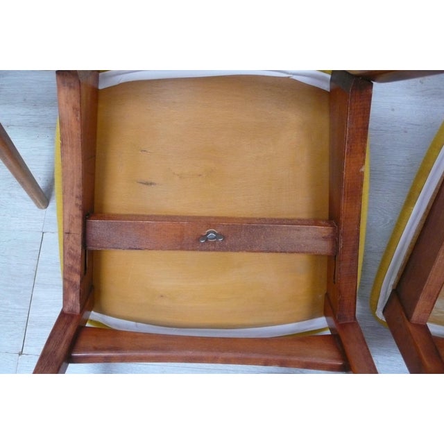 1960s Chairs with Butterfly Ladder Back, 1960s, Set of 4 For Sale - Image 5 of 7
