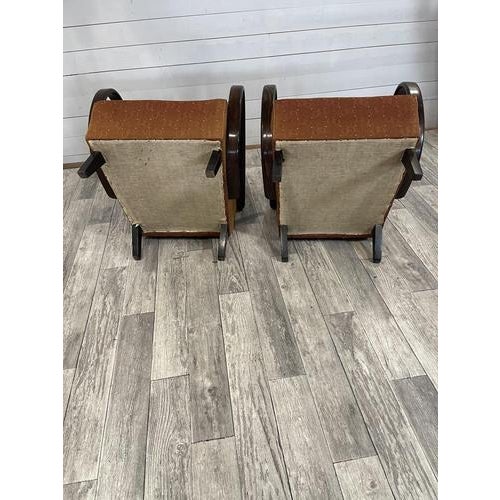 A-Nr. 2020 Original Halabala Relax Chairs Original Upholstery In superb original condition Dims; H= 81/40 cm W= 65 cm D=...