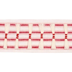 Schumacher Eyelash Fringe in Red