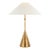 Kelly Wearstler by Visual Comfort Signature Zealous 30" Table Lamp in Museum Gild with Linen Shade For Sale