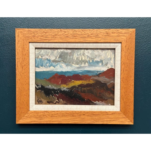 Göran Brunius, Landscape, 1960s, Oil on Panel, Framed For Sale - Image 8 of 18