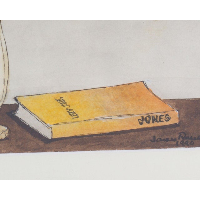 1990s 1990 Watercolor Still Life Painting Signed by James Spencer Russell For Sale - Image 5 of 8