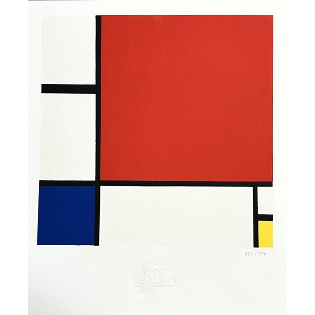 Piet Mondrian, Composition II in Red, Blue and Yellow, 1930, Lithograph For Sale - Image 5 of 5