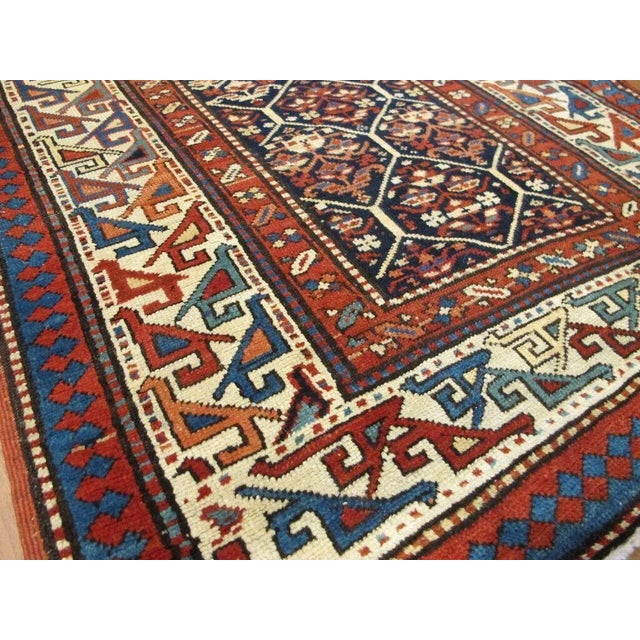 Antique Shirvan Hall Runner Origin: Caucasus Circa: 1880 US Size: 3 ' 2 " x 10 ' 3 " Metric Size: 0.97 x 3.12 meters