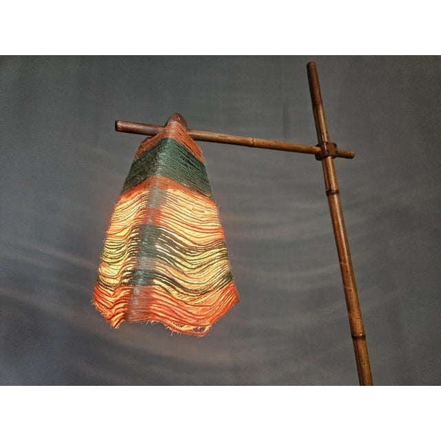 Mid-Century Bamboo and String Floor Lamp, 1960s For Sale - Image 14 of 16