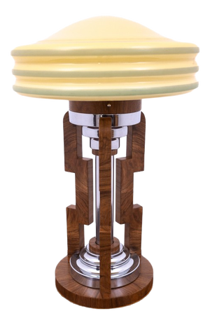 Mid-Century Art Deco Table Lamp, Poland, 1950s