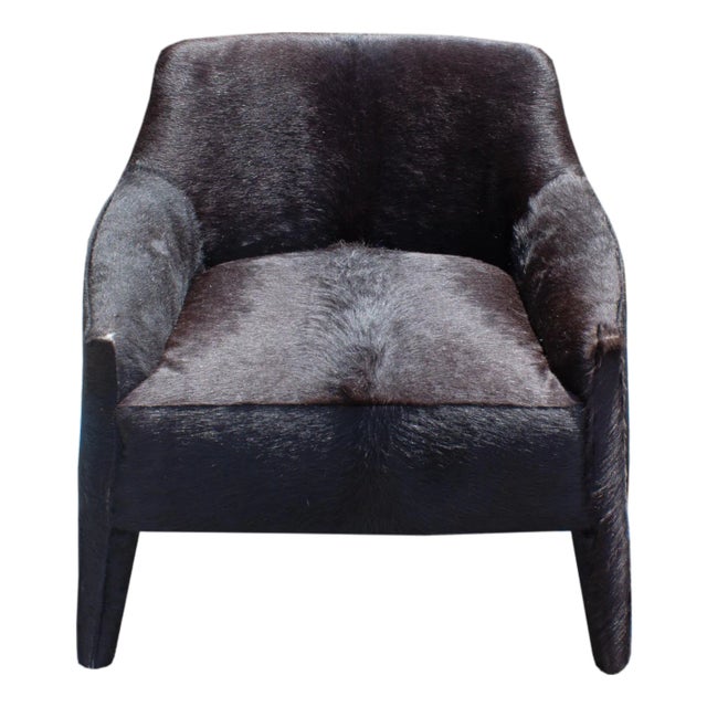 Verellen “Murphy” Black Hair on Hide Armchair For Sale