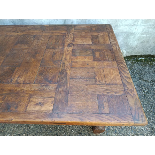 Antique Oak Farmhouse Table, 1890s For Sale - Image 15 of 18