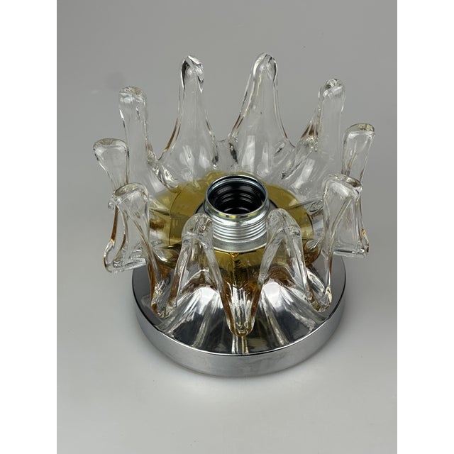 Space Age Wall Sconce in Metal and Murano Glass, 1960s For Sale - Image 11 of 16
