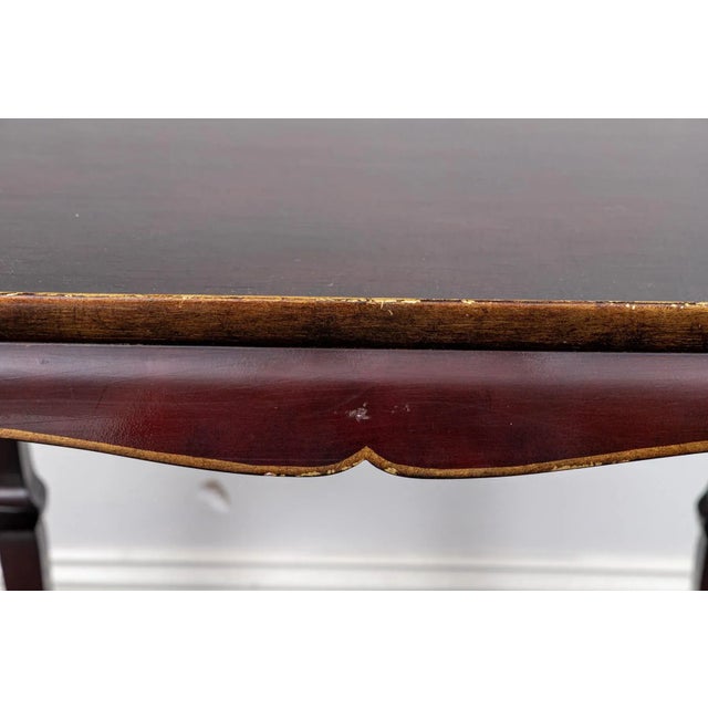 Late 20th Century Chinoiserie Lacquered and Parcel Gilt Accent Table For Sale In New York - Image 6 of 10