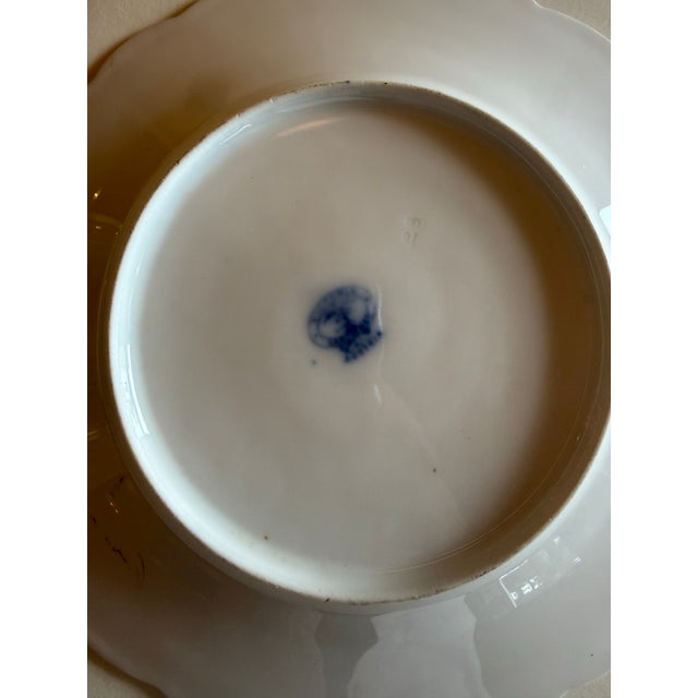 Antique Victoria Carlsbad Austria Cobalt & Gilt Cherub Cabinet Plates – Set of 4 For Sale - Image 9 of 11