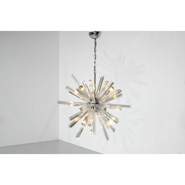 Sputnik Pendant Light in Murano Glass, Italy, 1970s For Sale - Image 6 of 16