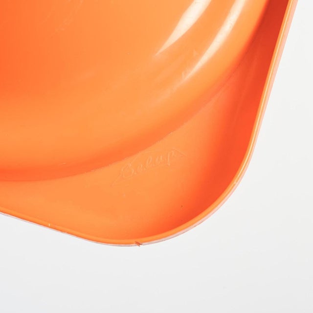 1970s Orange Tam Tam Stools by S.E.L.U.P., 1970s, Set of 2 For Sale - Image 5 of 6