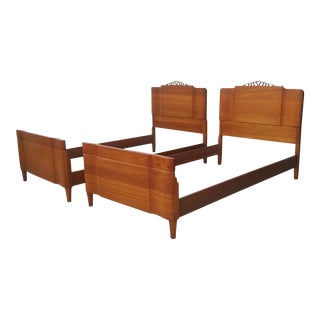 Vintage Teak Twins Bedframes - a Pair For Sale