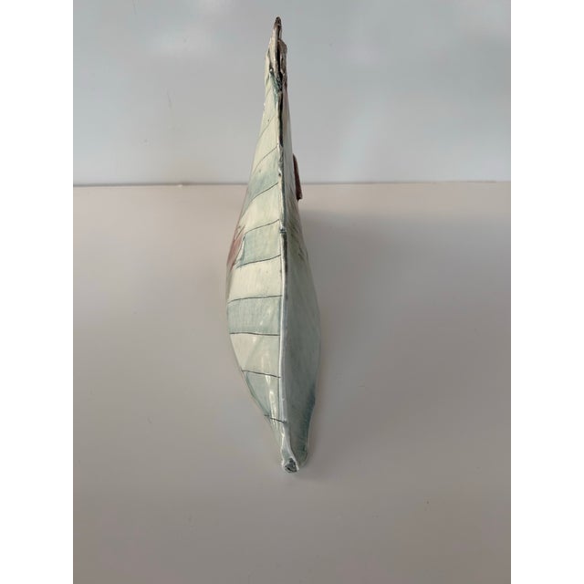 Late 20th Century Vintage Studio Pottery Modernist Sculpture, Signed by Artist For Sale - Image 5 of 12