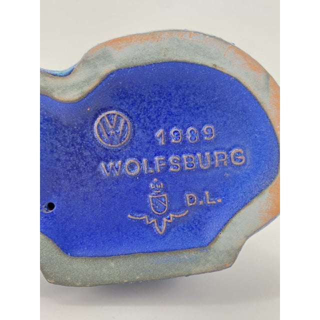 Wolf Figure by Dietmar Liedke / Karlsruhe Majolika for VW Wolfsburg, 1989 For Sale - Image 6 of 12
