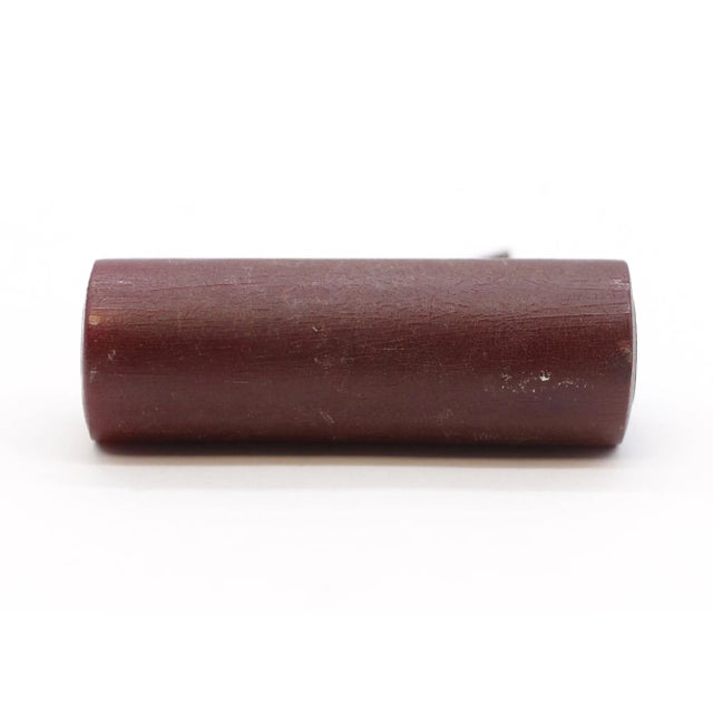 Mid 20th Century European Burgundy Italian Made Bakelite Drawer Pulls - Set of 4 For Sale - Image 6 of 11