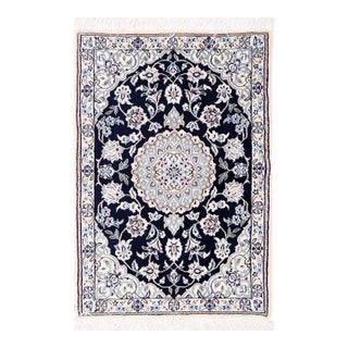 Pasargad Handmade Nain Silk & Wool Rug For Sale