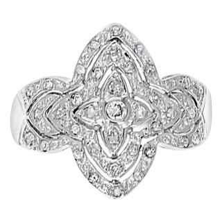 Art Deco Style Diamond Ring, Size 8 For Sale