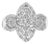 Art Deco Style Diamond Ring, Size 8 For Sale