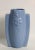 Mid Century Art Deco Pottery Vase in Blue Glaze For Sale - Image 10 of 10