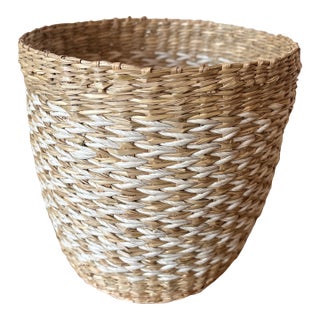 Late 20th Century Woven Basket For Sale