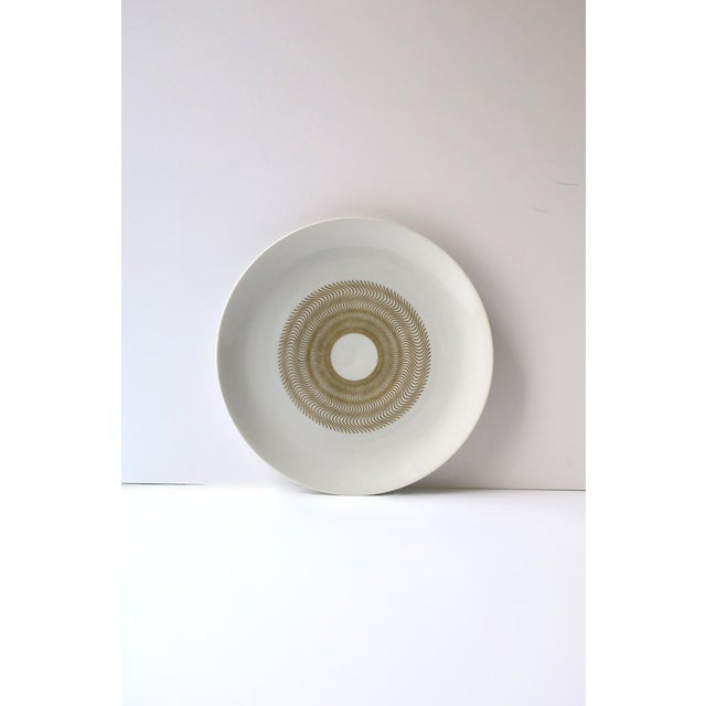 Jean Luce German Porcelain Dinner Plates, French Designer Jean Luce, Midcentury Modern, Set of 10 For Sale - Image 4 of 12