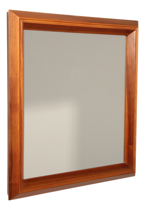 Italian Walnut Mirror, 1970s