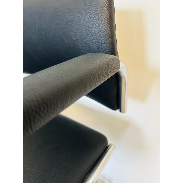 Fully Kovona Black Office Armchair, Czechoslovakia, 1970s For Sale - Image 7 of 10
