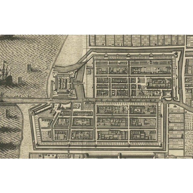 Beige Map of Batavia, 1681 For Sale - Image 8 of 9