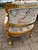 1970 French Louis XVI Gold Beech Damask Settee 1pc For Sale - Image 10 of 12