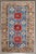 19th Century Zabihi Collection Blue Karaghashli Caucasian Rug - 3'8" x 4'9" For Sale In New York - Image 6 of 8