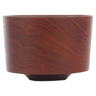 Vintage Danish Bowl in Solid Teak, 1950s For Sale