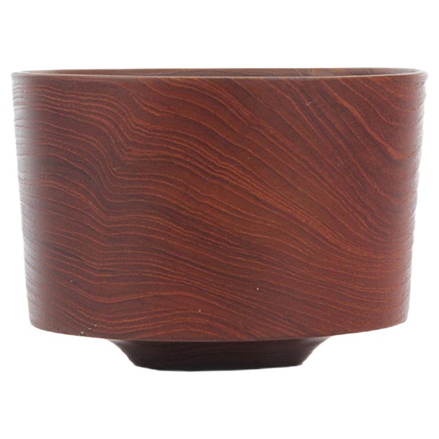 Vintage Danish Bowl in Solid Teak, 1950s For Sale