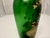 Green Art Nouveau Enamel Art Glass Vase: Maiden in Vineyard For Sale - Image 8 of 10