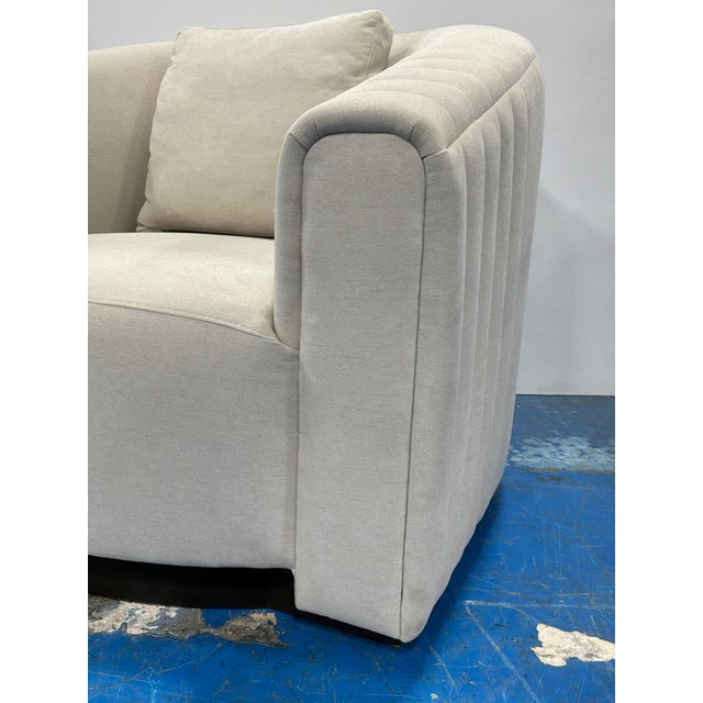 2020s Caracole Large Modern Channeled Chair For Sale - Image 5 of 9