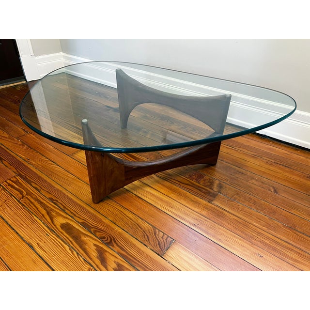 Wood 1960 Mid-Century Modern Walnut Sculptural Coffee Table Attributed to Adrian Pearsall For Sale - Image 7 of 10