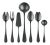 Mepra 7-Piece Full Serving Set, Oro Black For Sale