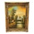 Landscape Lake Hand-Painting on Cotton Fabric For Sale