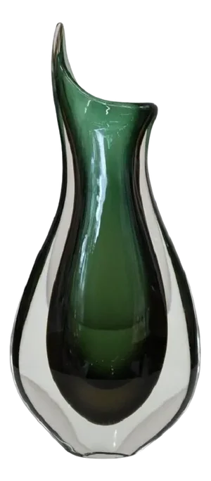 Tall Italian Vase in Murano Art Glass attributed to Flavio Poli for Seguso, 1960s